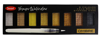 Jasart Voyager Watercolour Metallic Ombre Pans Set of 8