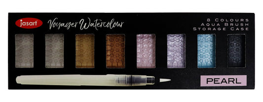 Jasart Voyager Watercolour Metallic Pearl Pans Set of 8