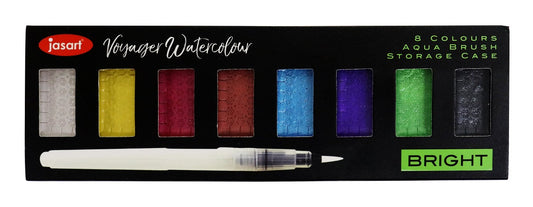 Jasart Voyager Watercolour Metallic Bright Pans Set 8 Piece