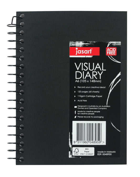 Jasart Single Wire 110gsm 60 Sheet Visual Diaries
