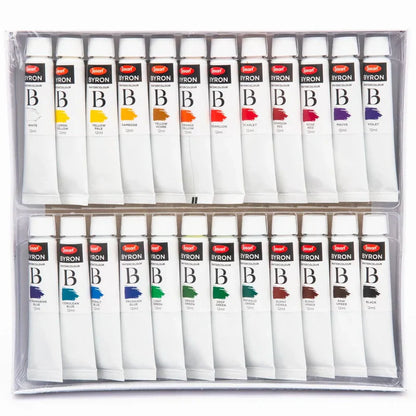 Jasart Byron 12ml Watercolour Paints Set of 24