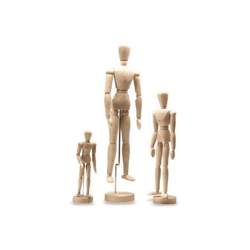 Jasart Wooden 12 Inch Male Manikin