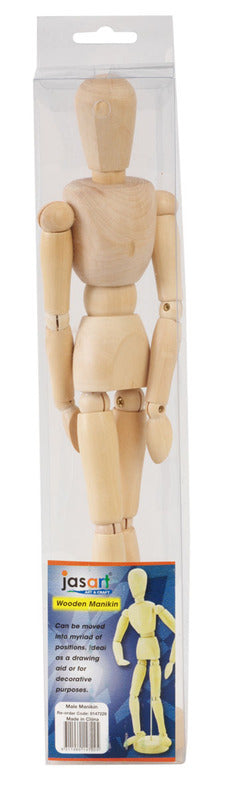 Jasart Wooden 12 Inch Male Manikin