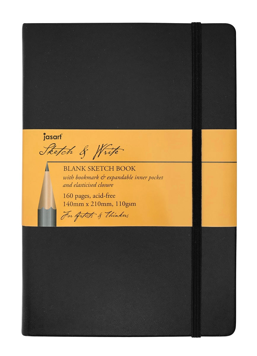 Jasart Sketch & Write Blank 110gsm 160 Pages Notebooks