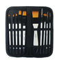 Jasart Short Handle 10 Piece Brush Wallet