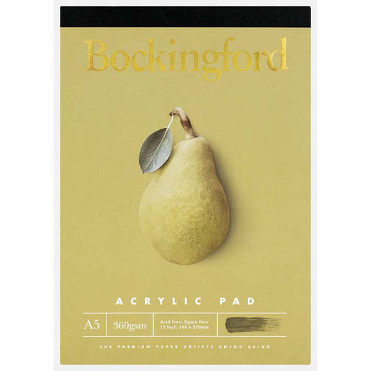 Bockingford 360gsm 12 Leaf Acrylic Pads