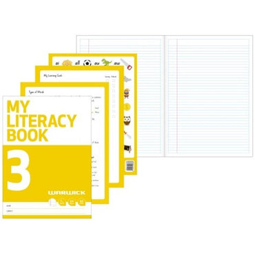 Warwick Exercise My Literacy Book 3 9mm Ruled 64 Page