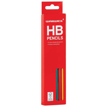 Warwick Hb Pencil Pack Of 12 Hexagonal