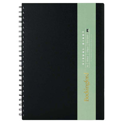 Bockingford A4 60 Leaf 120gsm Visual Diaries Black Paper