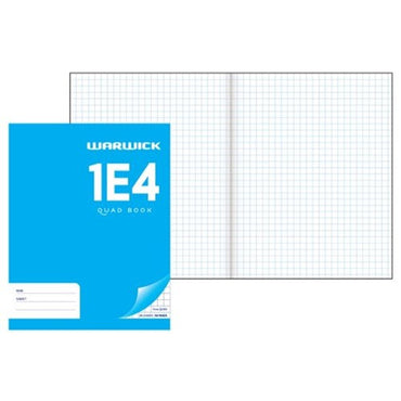 Warwick Exercise Book 1e4 28 Leaf Quad 7mm 230x180mm