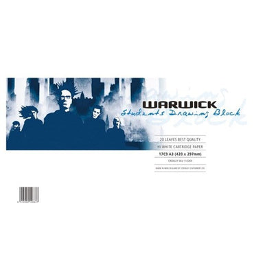 Warwick Drawing Refill Sketch Pad 17C9 Size A3 20 Leaf Punched 125gsm