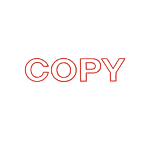 Dixon "copy" Stamp 010 - Red Pre Inked