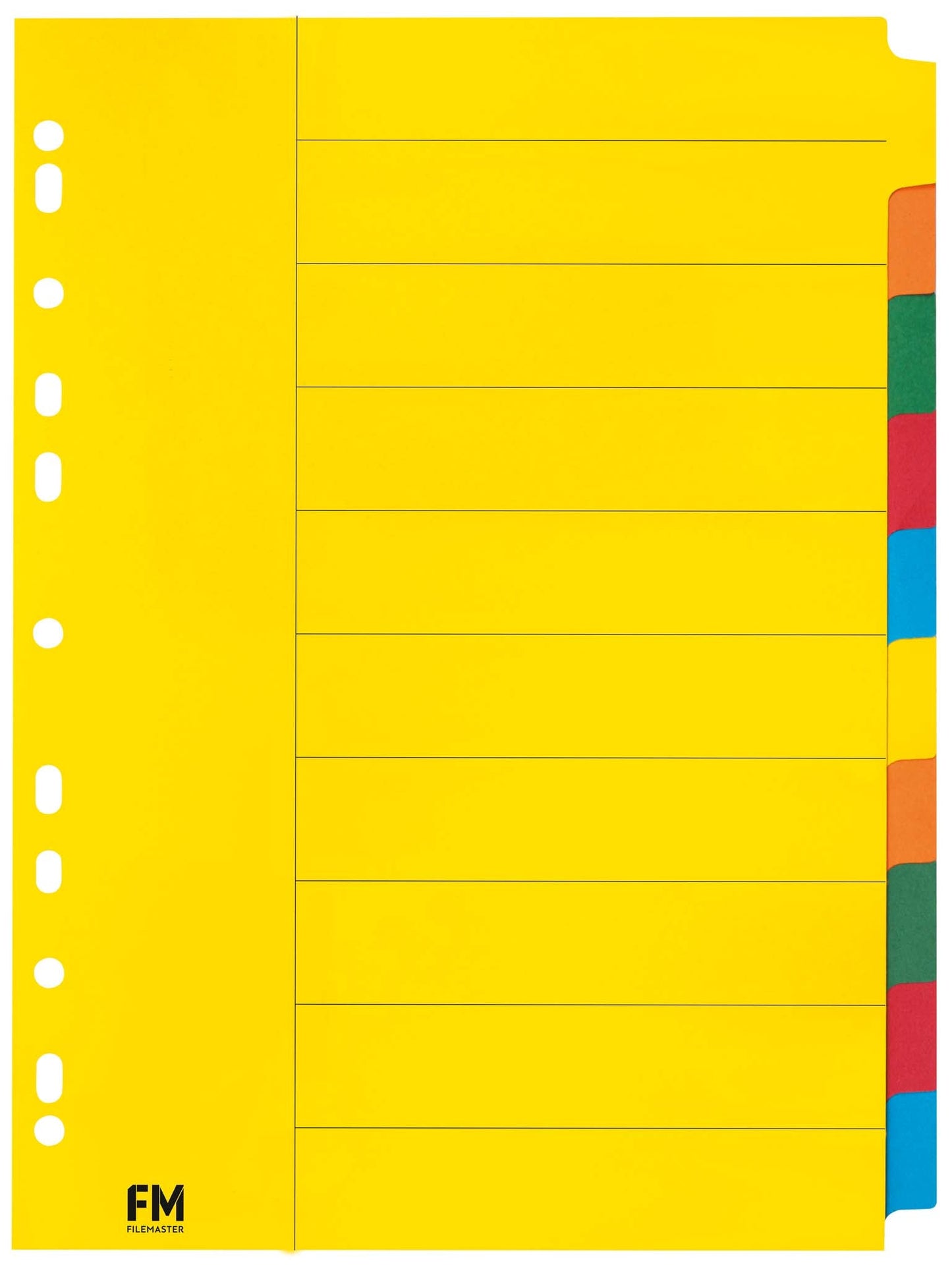FM Indices Size A4 Coloured Cardboard