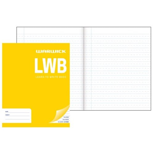 Warwick Learn To Write Lwb 32 Leaf Dashed 7mm Ruled 14mm 255x205mm