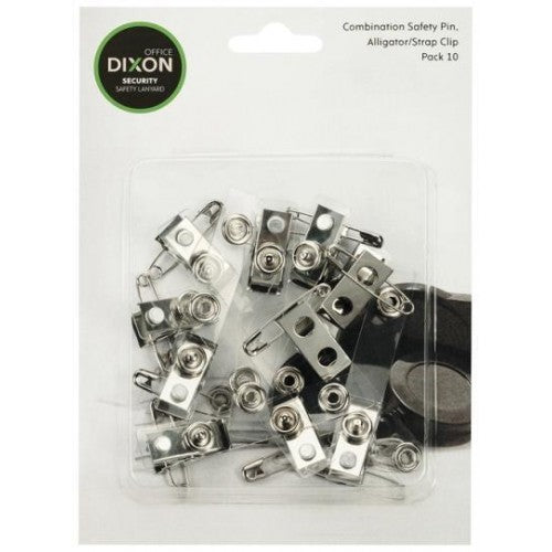 Dixon Id Pin Clip Strap Pack Of 10