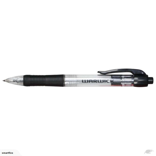 Warwick Pen Ballpoint Retractable Medium Box 12 Comfort Grip