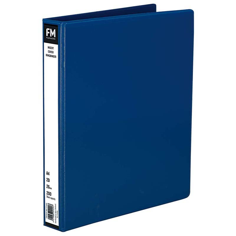 FM Ring Binder Overlay A4 2/26 Light Blue Insert Cover