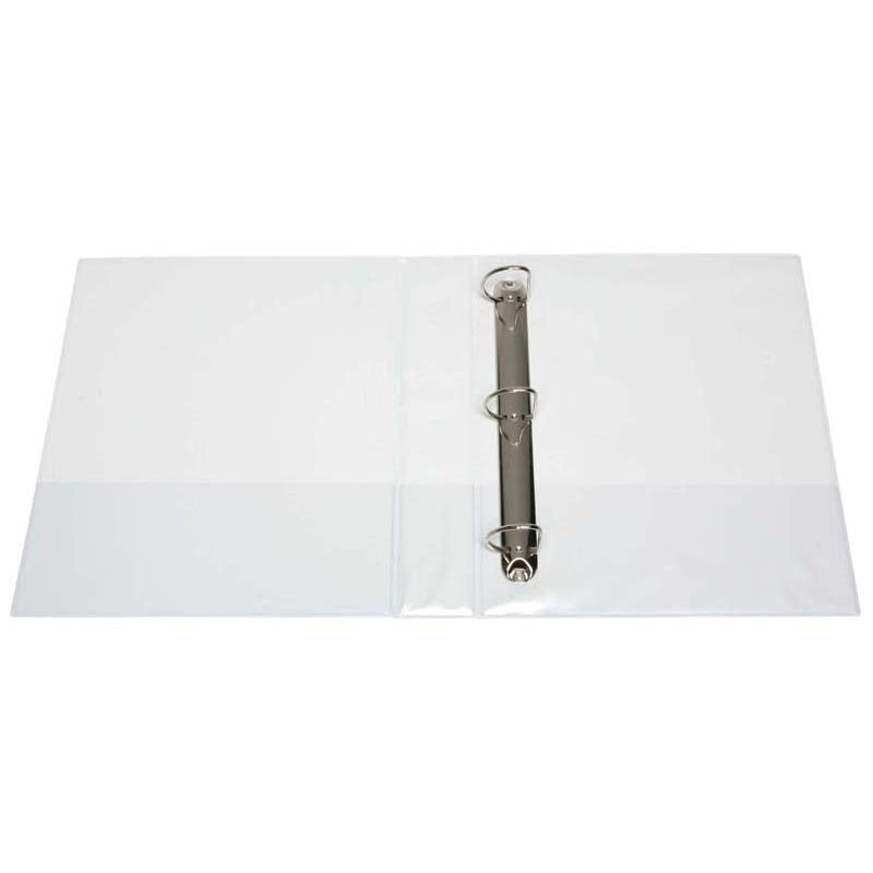 FM Ring Binder Overlay A4 3d Rings 38mm Capacity Cover White