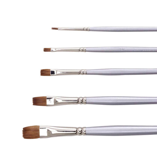 Jasart Red Sable Flat Brushes