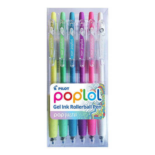 Pilot Pop'Lol Gel Fine Pens Assorted Pastel Pack Of 6