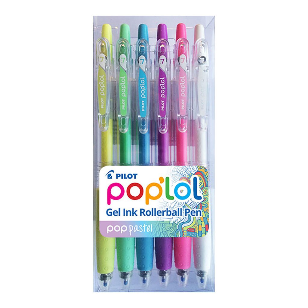 Pilot Pop'Lol Gel Fine Pens Assorted Pastel Pack Of 6