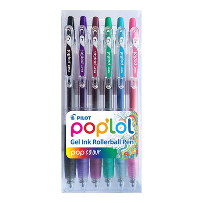 Pilot Pop'Lol Gel Fine Pens Assorted Colours Pack Of 6