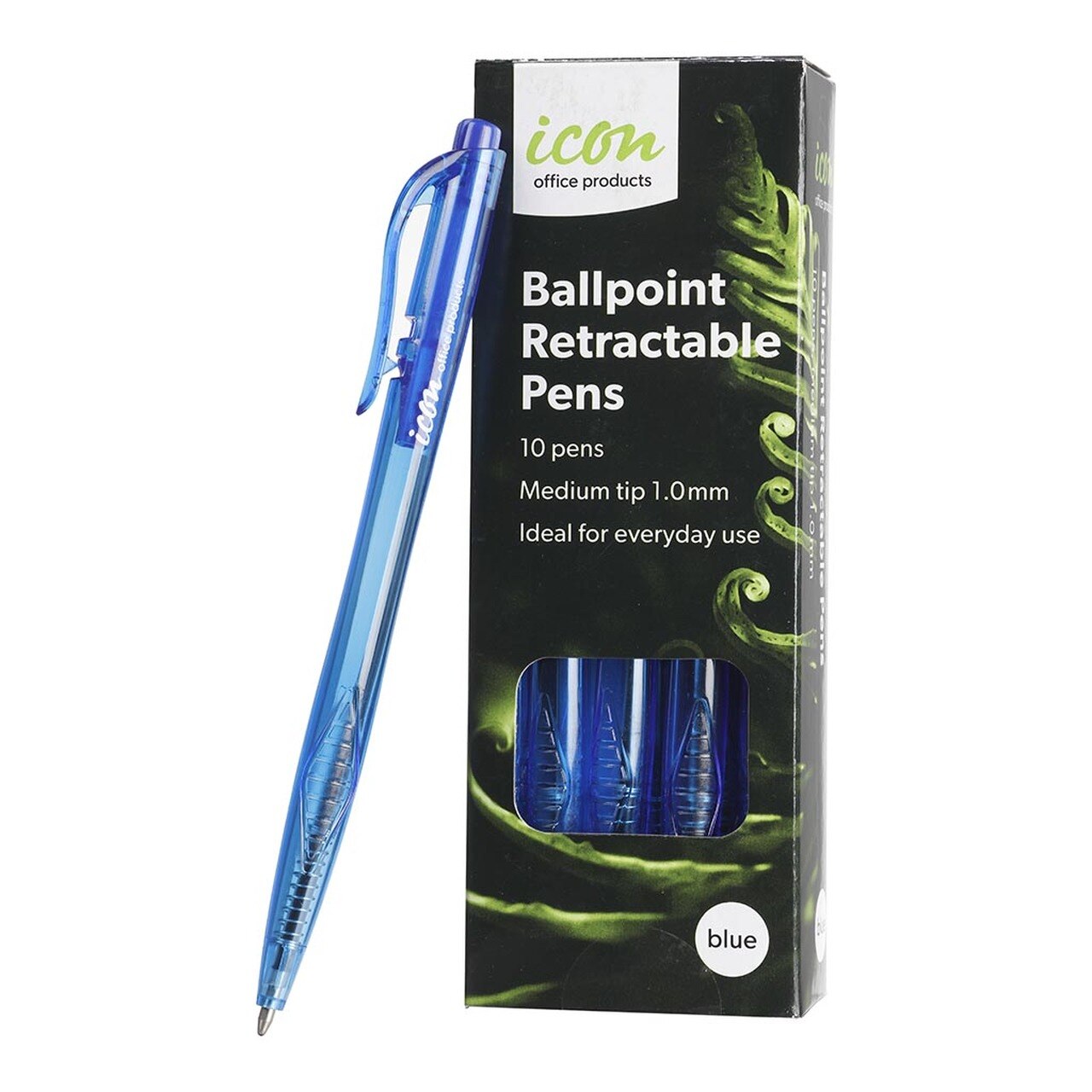 Icon Ballpoint Retractable Pens Medium Pack Of 10