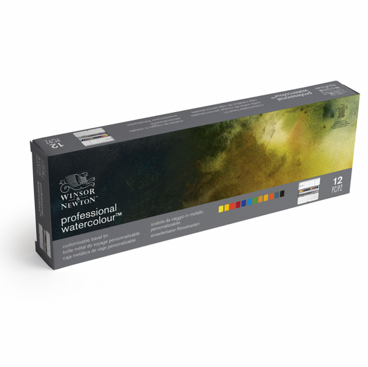 Winsor & Newton Professional Watercolour Half Pan Paints Set Of 12