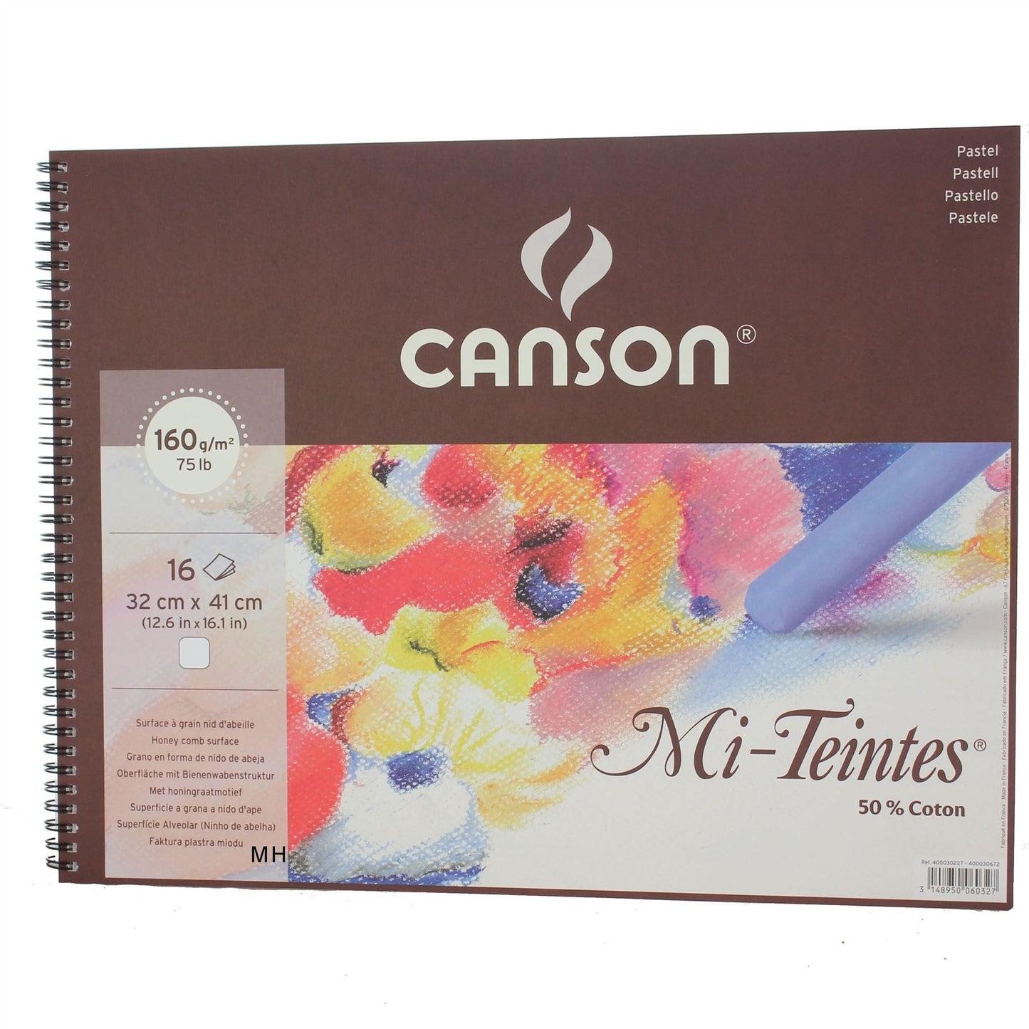 Canson Mi-Teintes White 160gsm 16 Sheets Sketch Pads