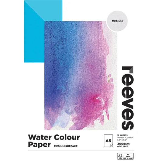 Reeves Watercolour 300gsm 12 Sheet Pads