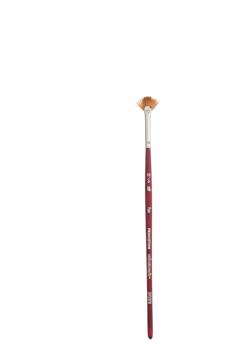 Princeton Velvetouch Synthetic Fan Size 10/0 Brush