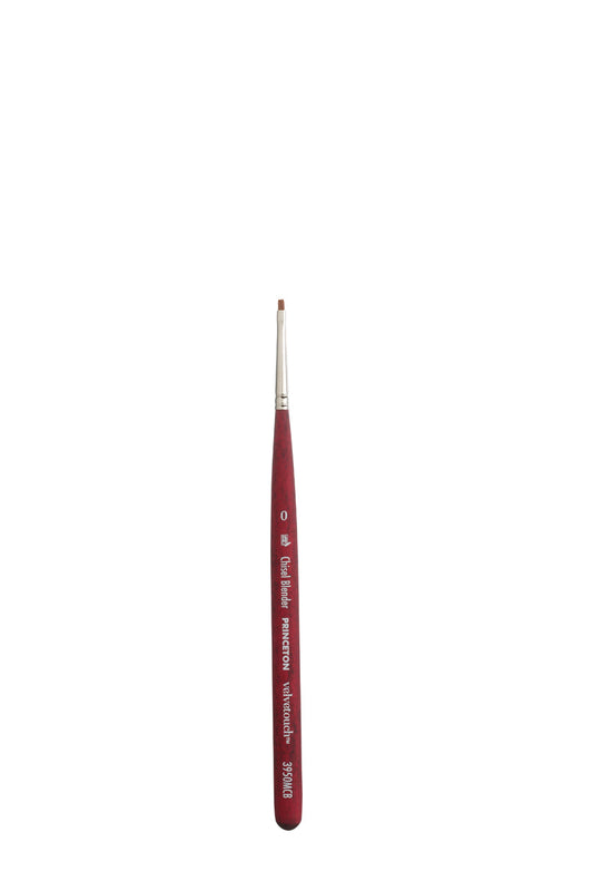 Princeton Velvetouch Synthetic Mini Chisel Blender Size 0 Brush