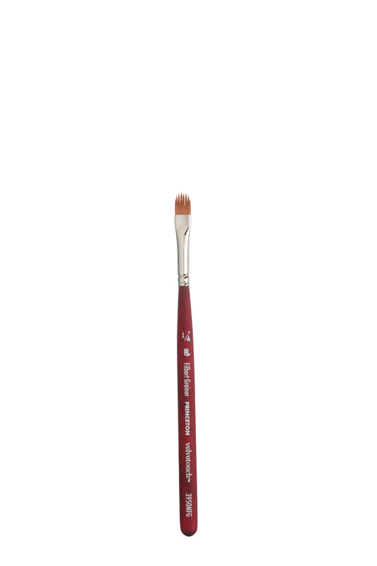 Princeton Velvetouch Synthetic Mini Filbert 1/4" Grainer Brush