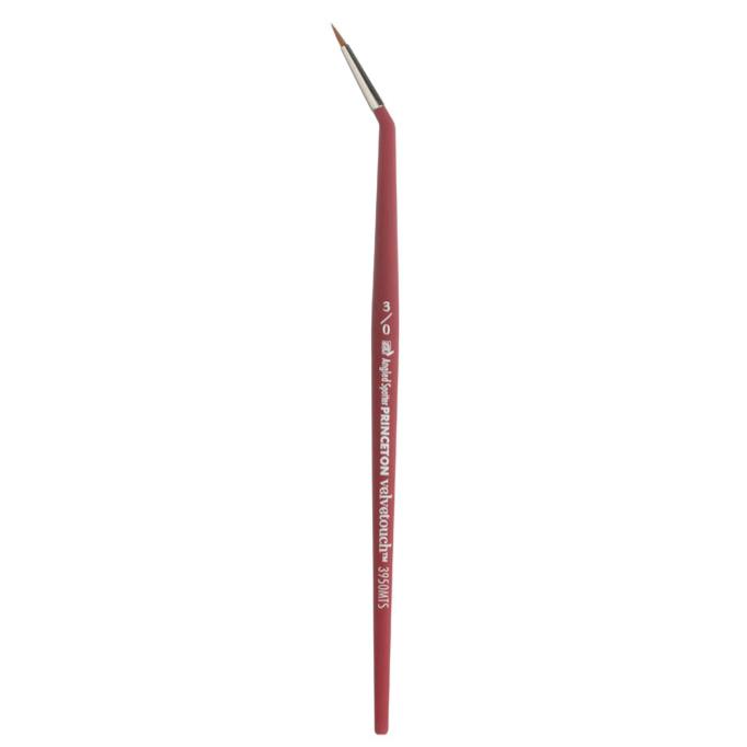 Princeton Velvetouch Synthetic Mini Angle Spotter Size 3/0 Brush
