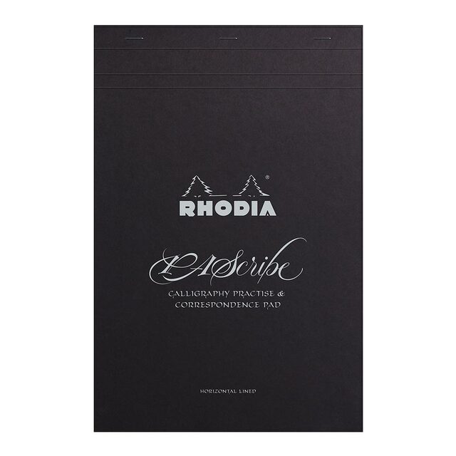 Rhodia Pascribe Calligraphy Carb'on Black Pad A4+ Lined