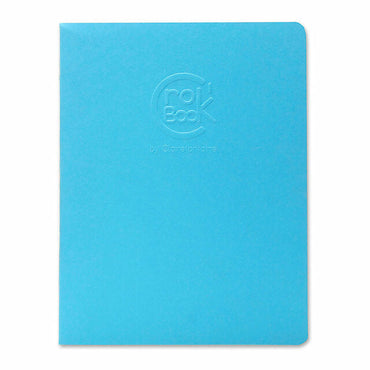 Clairefontaine Crocbook Notebook White 17x22cm Assorted Cover