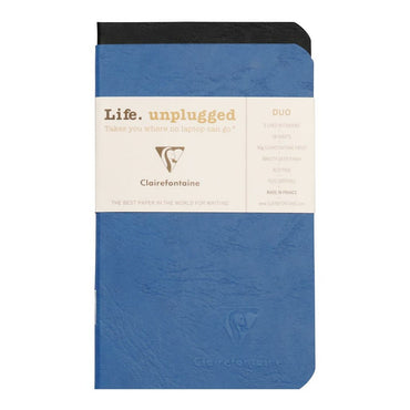 Clairefontaine Age Bag Notebook Pocket Lined Assorted - Pack Of 2