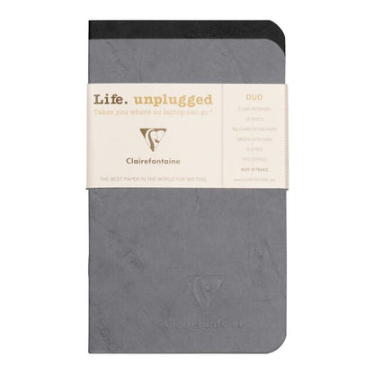 Clairefontaine Age Bag Notebook Pocket Lined Assorted - Pack Of 2