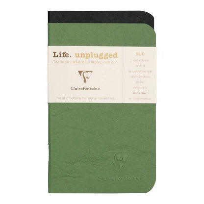 Clairefontaine Age Bag Notebook Pocket Lined Assorted - Pack Of 2