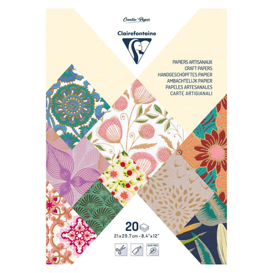 Clairefontaine Best of Colours A4 20 Sheet 120gsm Artisian Paper Pad