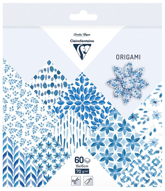 Clairefontaine Shibori 15x15cm 60 Sheet 70gsm Origami Paper