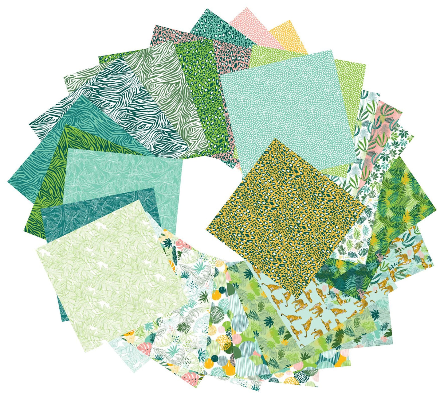 Clairefontaine Exotic Freshness 15x15cm 60 Sheet 70gsm Origami Paper