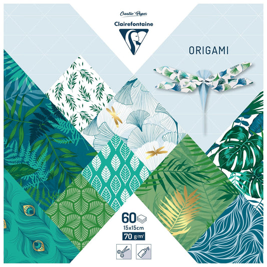 Clairefontaine Vegetal 15x15cm 60 Sheet 70gsm Origami Paper