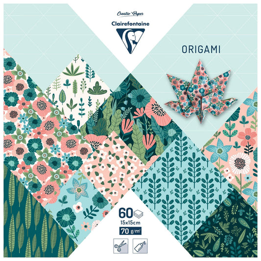 Clairefontaine Herbarium 15x15cm 60 Sheet 70gsm Origami Paper