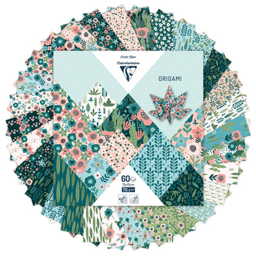 Clairefontaine Herbarium 15x15cm 60 Sheet 70gsm Origami Paper