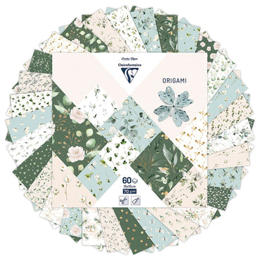 Clairefontaine Romantic 15x15cm 60 Sheet 70gsm Origami Paper