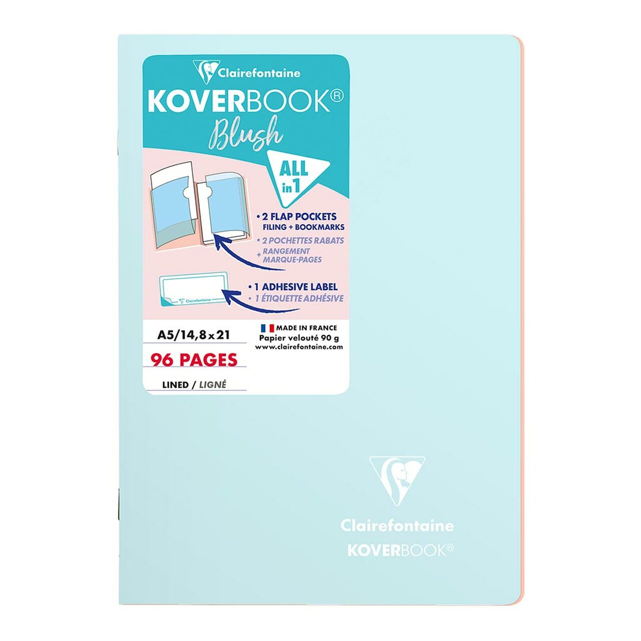 Clairefontaine Koverbook Blush A5 Lined