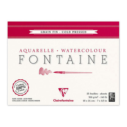 Clairefontaine Cold Press Pad 300gsm 25 Sheets