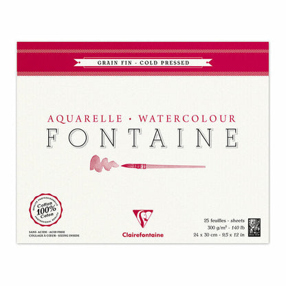 Clairefontaine Cold Press Pad 300gsm 25 Sheets