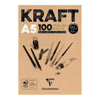 Clairefontaine Kraft Pads 100 Sheets
